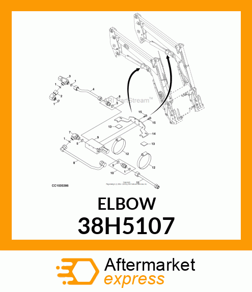 90 DEG SWIVEL ELBOW (SWE) ORFS 38H5107