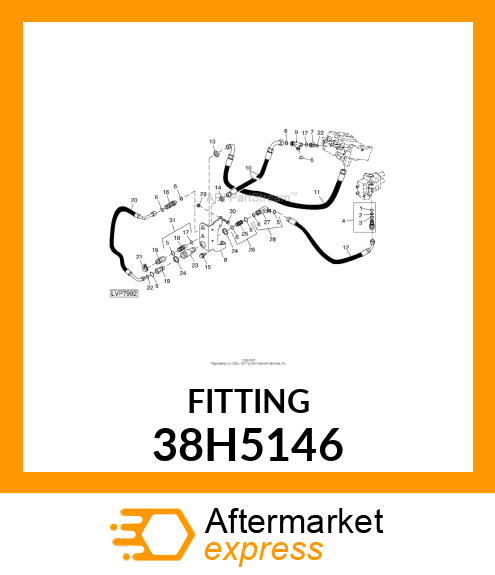 45 DEG ADJ STUD ELBOW (SDE45), ORFS 38H5146