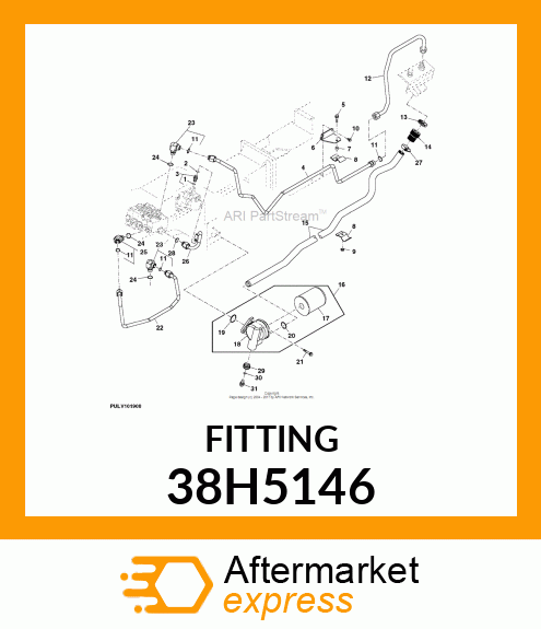 45 DEG ADJ STUD ELBOW (SDE45), ORFS 38H5146