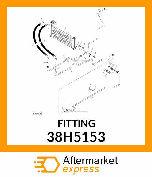 STUD STRAIGHT LG HX, ORFS (SDSLG) 38H5153