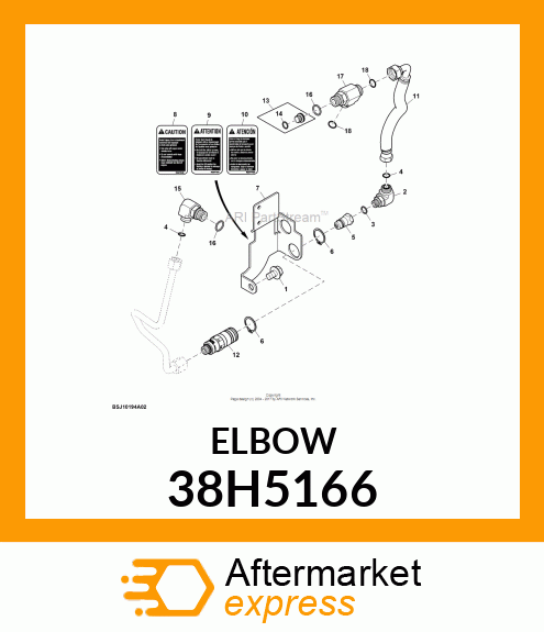 ADJ STUD ELBOW (SDE), ORFS 38H5166