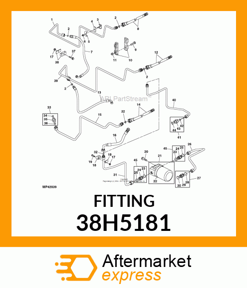 STUD STRAIGHT (SDS), ORFS 38H5181