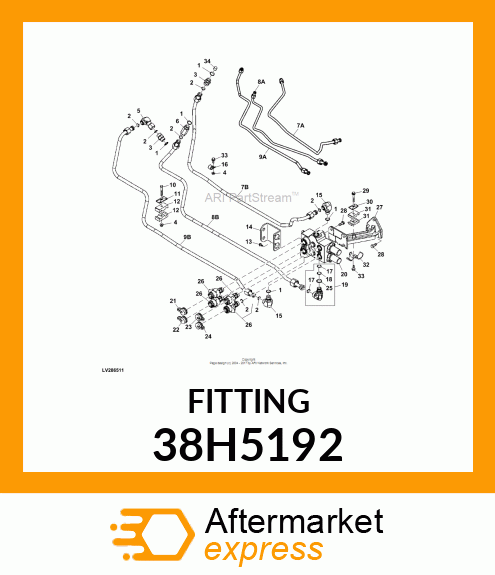 STUD STRAIGHT LG HX, ORFS (SDSLG) 38H5192