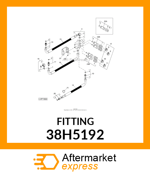 STUD STRAIGHT LG HX, ORFS (SDSLG) 38H5192