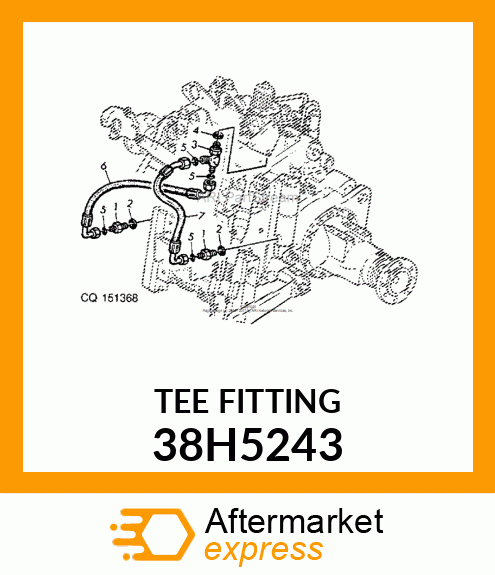 SWIVEL RUN TEE (SWRT), ORFS 38H5243