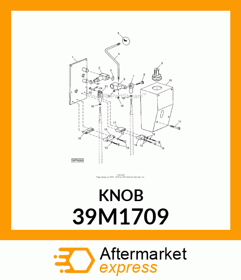 KNOB, METRIC, SPHERICAL, THREADED 39M1709