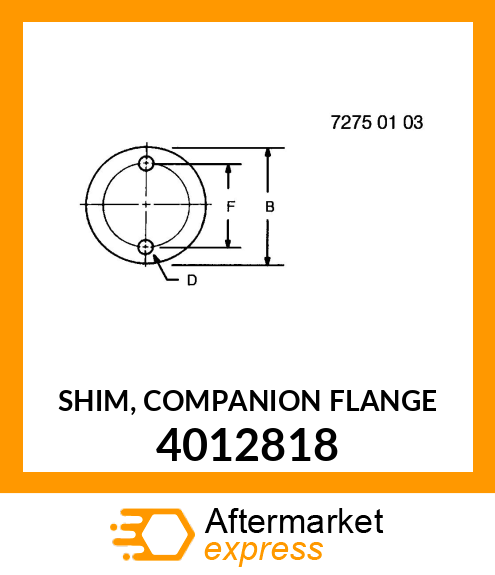 SHIM, COMPANION FLANGE 4012818