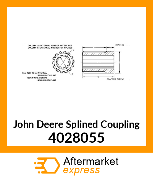 SPLINED COUPLING 4028055