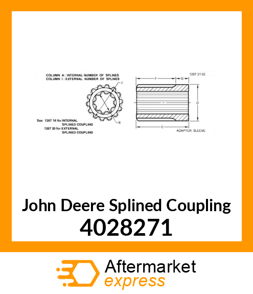 SPLINED COUPLING 4028271