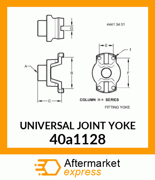 UNIVERSAL JOINT YOKE 40a1128