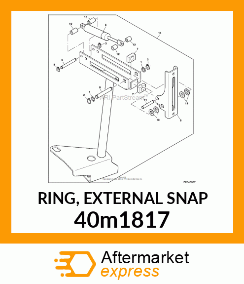 RING, EXTERNAL SNAP 40m1817