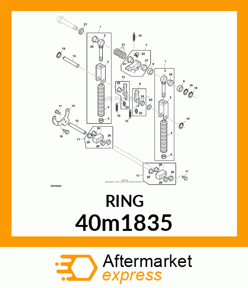 RING, EXTERNAL SNAP 40m1835