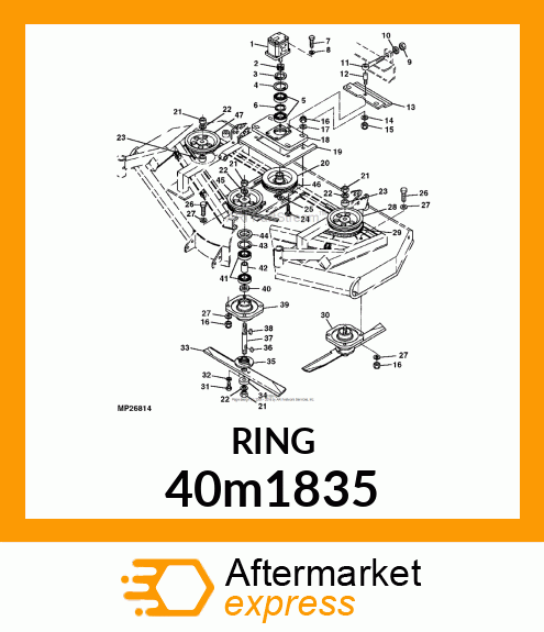 RING, EXTERNAL SNAP 40m1835