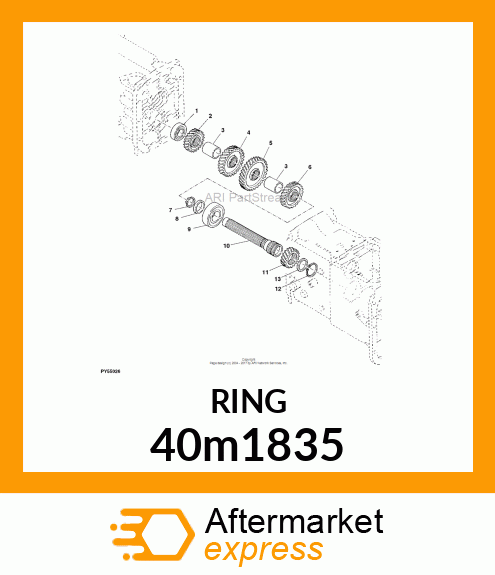 RING, EXTERNAL SNAP 40m1835