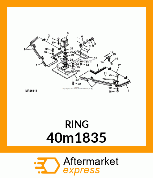 RING, EXTERNAL SNAP 40m1835