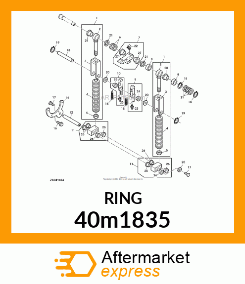 RING, EXTERNAL SNAP 40m1835