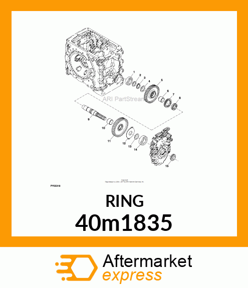 RING, EXTERNAL SNAP 40m1835