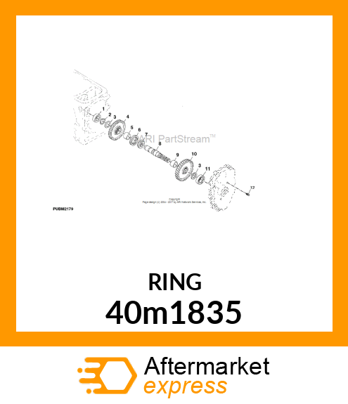 RING, EXTERNAL SNAP 40m1835