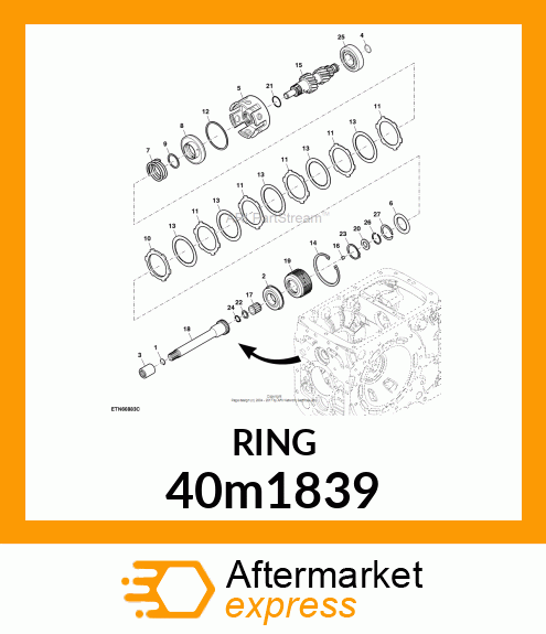 RING, EXTERNAL SNAP 40M1839