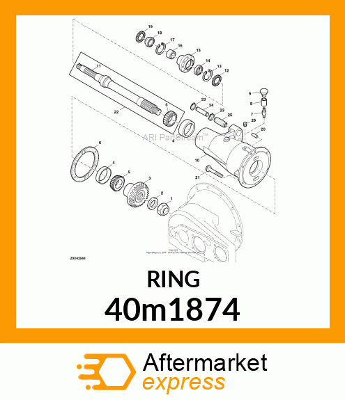 RING, INTERNAL SNAP 40m1874