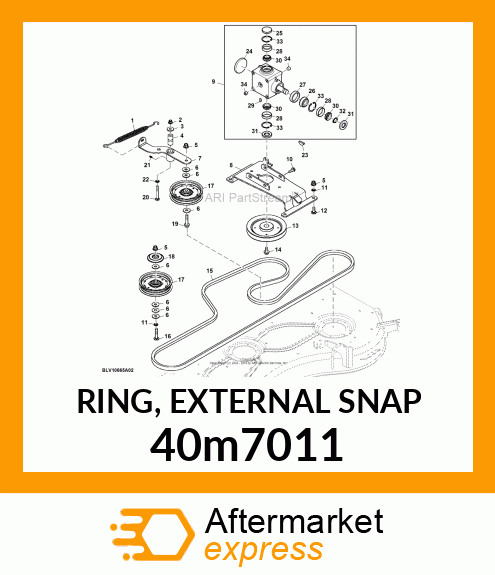 RING, EXTERNAL SNAP 40m7011