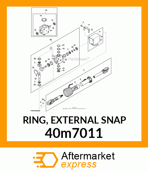 RING, EXTERNAL SNAP 40m7011