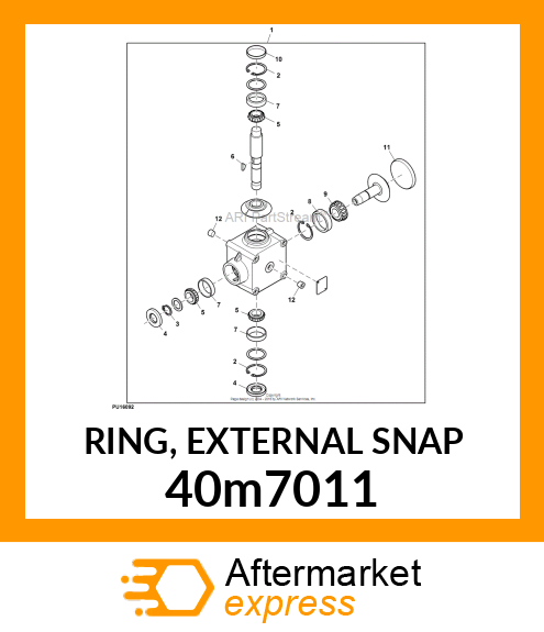 RING, EXTERNAL SNAP 40m7011