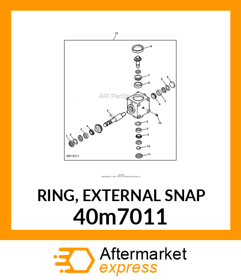 RING, EXTERNAL SNAP 40m7011