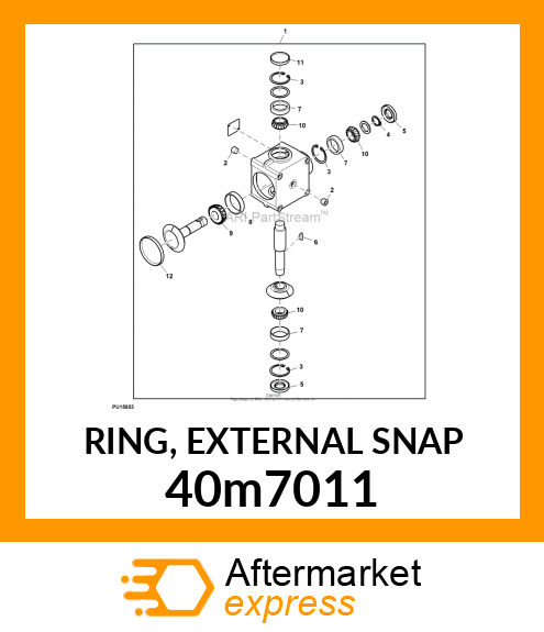 RING, EXTERNAL SNAP 40m7011