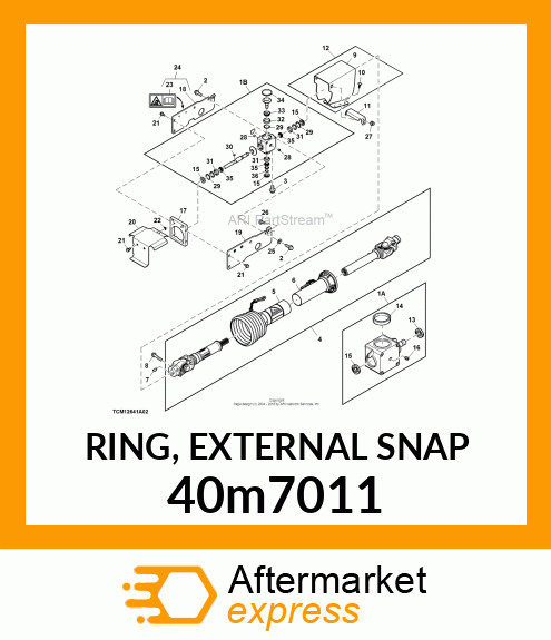 RING, EXTERNAL SNAP 40m7011