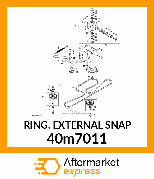 RING, EXTERNAL SNAP 40m7011