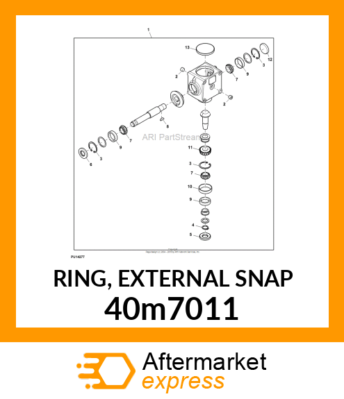 RING, EXTERNAL SNAP 40m7011