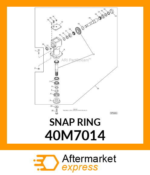 RING, EXTERNAL SNAP 40M7014