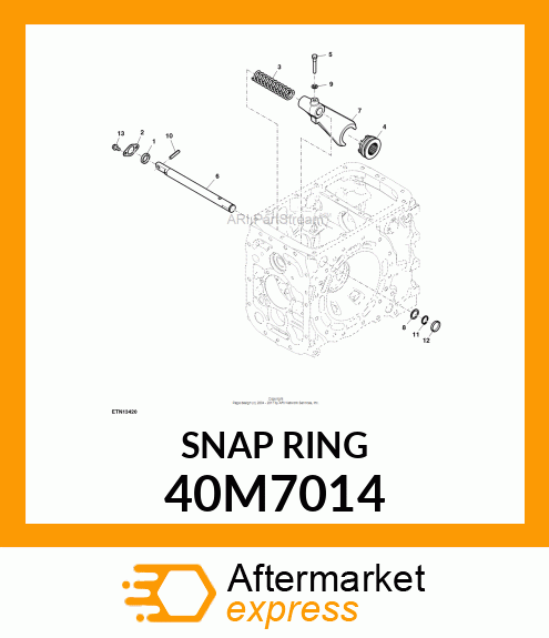 RING, EXTERNAL SNAP 40M7014