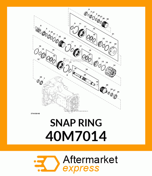 RING, EXTERNAL SNAP 40M7014