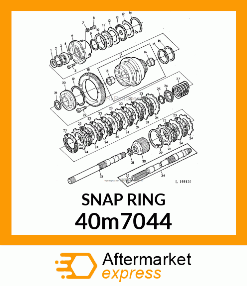 RING, INTERNAL SNAP 40m7044