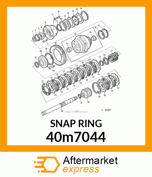 RING, INTERNAL SNAP 40m7044