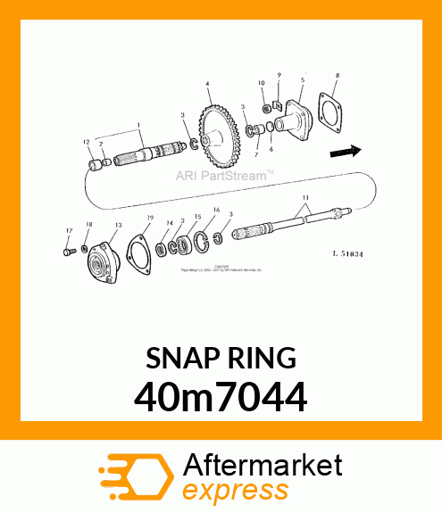 RING, INTERNAL SNAP 40m7044