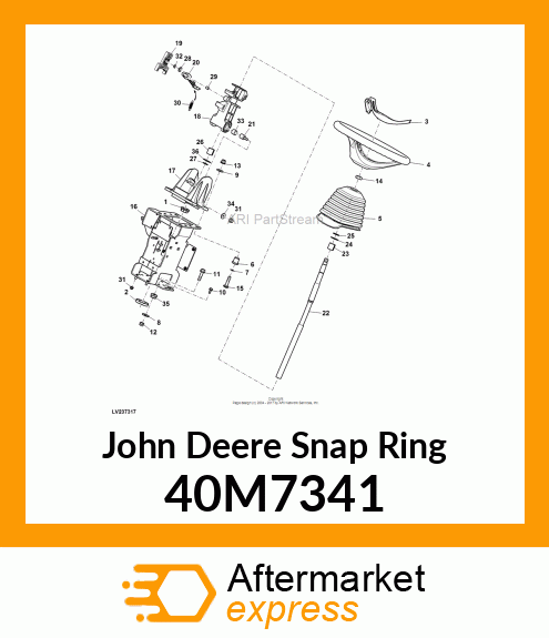 RING, EXTERNAL SNAP 40M7341