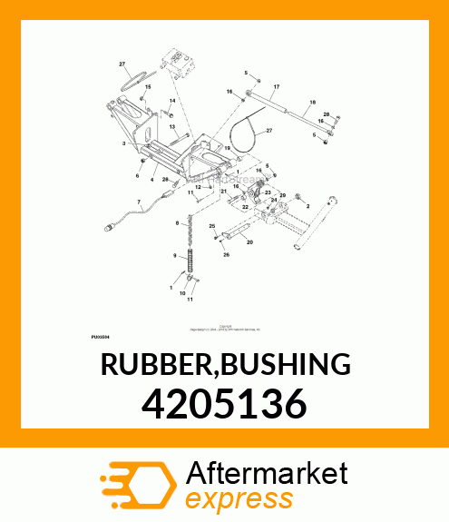 RUBBER,BUSHING 4205136