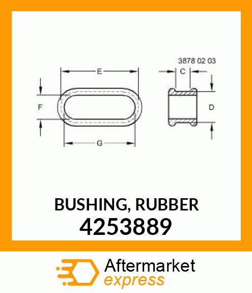 BUSHING, RUBBER 4253889