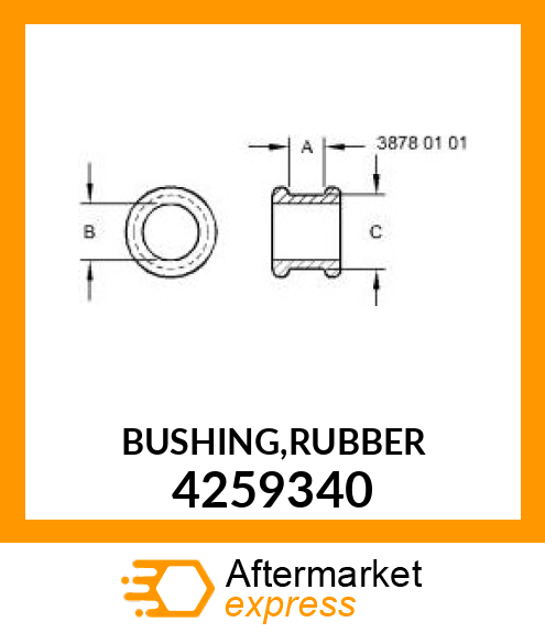 BUSHING,RUBBER 4259340