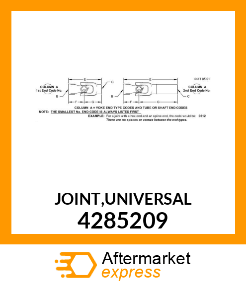 JOINT,UNIVERSAL 4285209