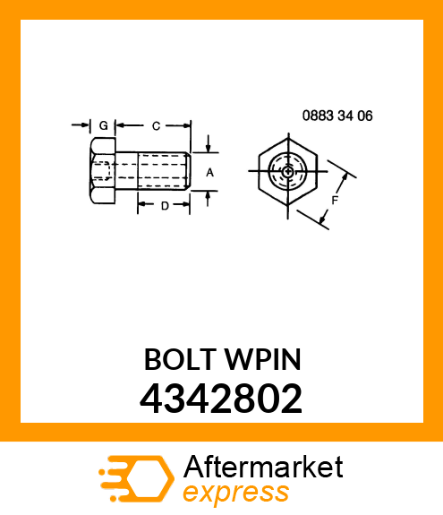 BOLT 4342802