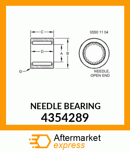 NEEDLE BEARING 4354289