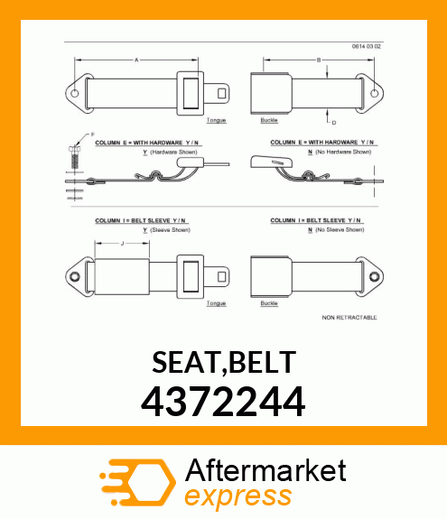 SEAT,BELT 4372244