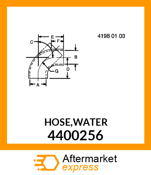 HOSE,WATER 4400256