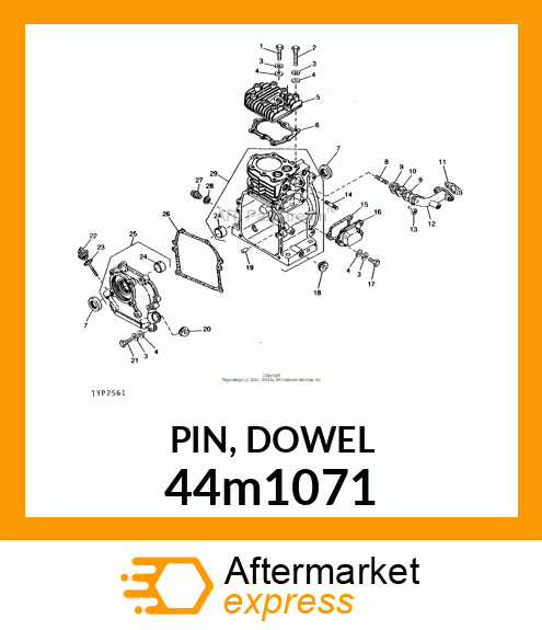 PIN, DOWEL 44m1071