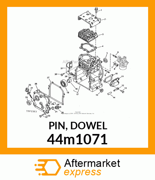 PIN, DOWEL 44m1071