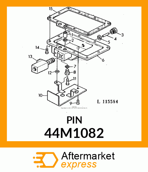 PIN, STRAIGHT, CHAMFERED ENDS 44M1082